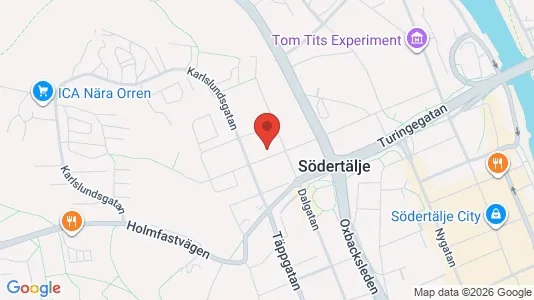 Apartments for rent i Södertälje - kort over placeringen