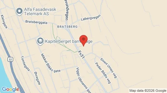 Rooms for rent i Skien - kort over placeringen