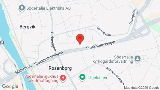 Apartments for rent i Södertälje - kort over placeringen