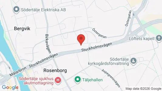 Apartments for rent i Södertälje - kort over placeringen