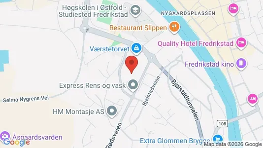 Apartments for rent i Fredrikstad - kort over placeringen