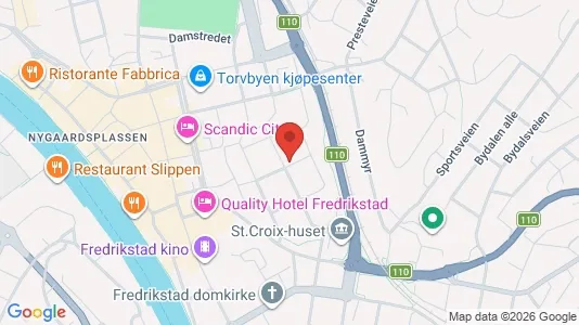Rooms for rent i Fredrikstad - kort over placeringen