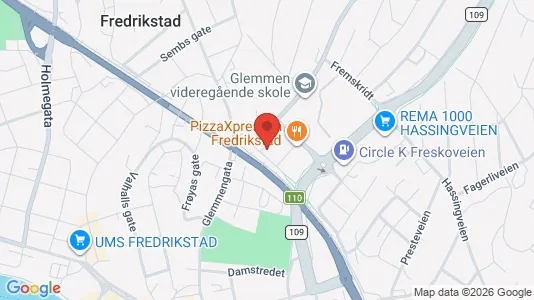 Apartments for rent i Fredrikstad - kort over placeringen