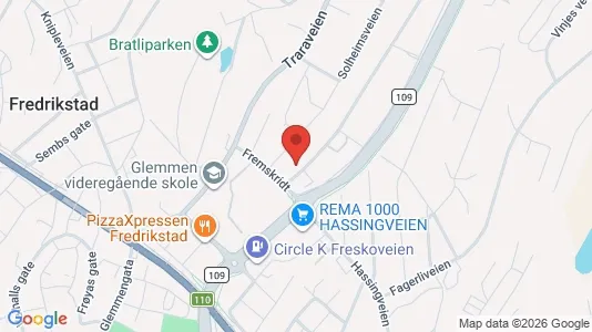 Apartments for rent i Fredrikstad - kort over placeringen