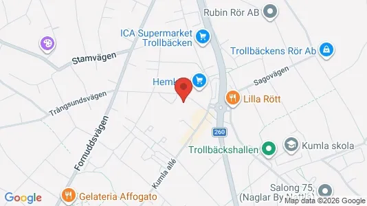 Apartments for rent i Tyresö - kort over placeringen