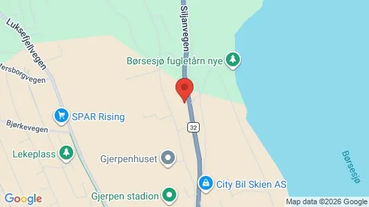 Apartments for rent i Skien - kort over placeringen