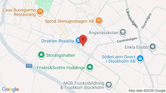 Apartments for rent i Huddinge - kort over placeringen