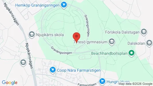 Apartments for rent i Tyresö - kort over placeringen