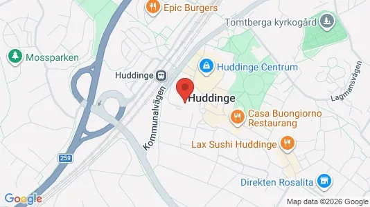 Apartments for rent i Huddinge - kort over placeringen
