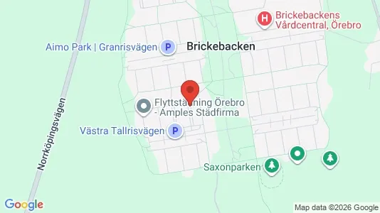 Apartments for rent i Örebro - kort over placeringen