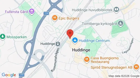 Apartments for rent i Huddinge - kort over placeringen