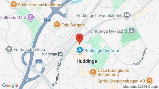 Apartments for rent i Huddinge - kort over placeringen