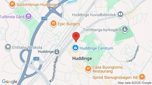 Apartments for rent i Huddinge - kort over placeringen