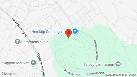 Apartments for rent i Tyresö - kort over placeringen