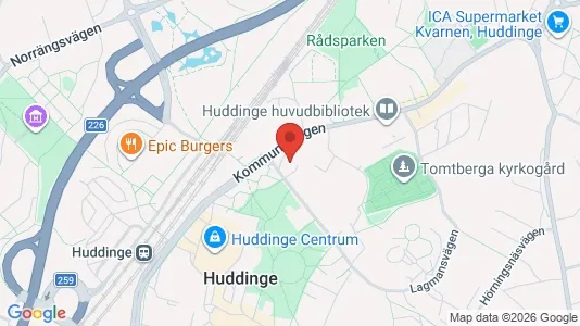 Apartments for rent i Huddinge - kort over placeringen