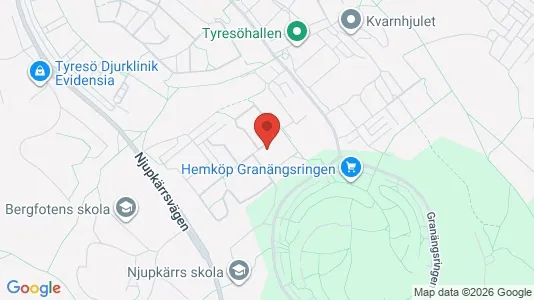 Apartments for rent i Tyresö - kort over placeringen