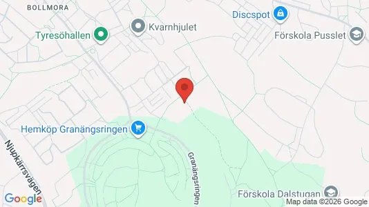 Apartments for rent i Tyresö - kort over placeringen