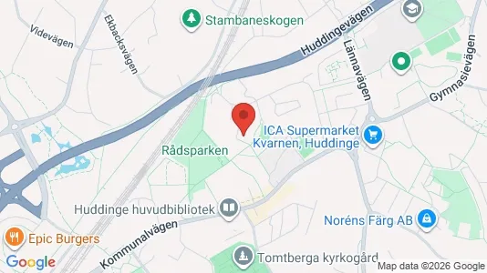 Apartments for rent i Huddinge - kort over placeringen