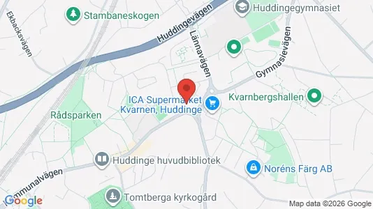 Apartments for rent i Huddinge - kort over placeringen