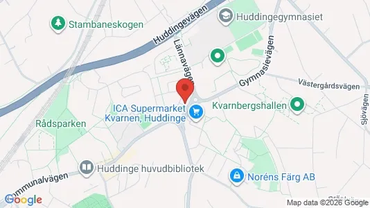 Apartments for rent i Huddinge - kort over placeringen