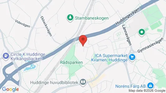 Apartments for rent i Huddinge - kort over placeringen
