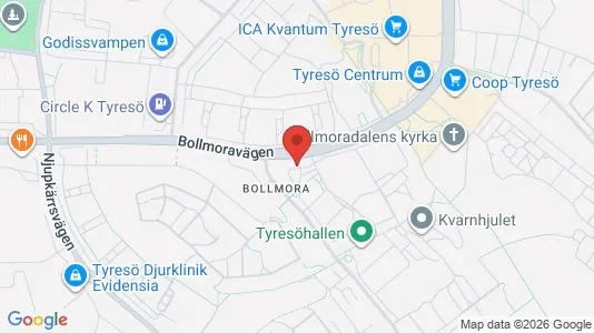 Apartments for rent i Tyresö - kort over placeringen