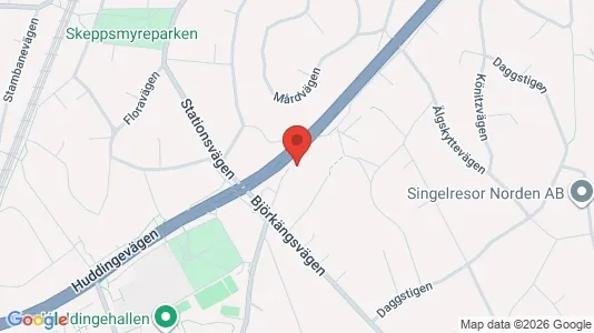 Apartments for rent i Huddinge - kort over placeringen