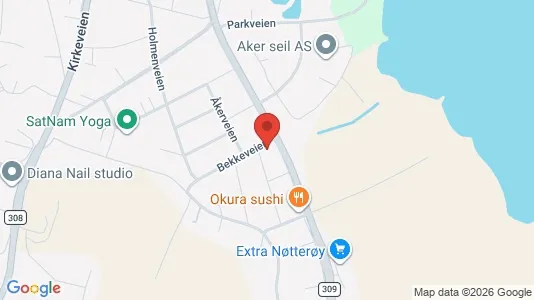 Rooms for rent i Færder - kort over placeringen