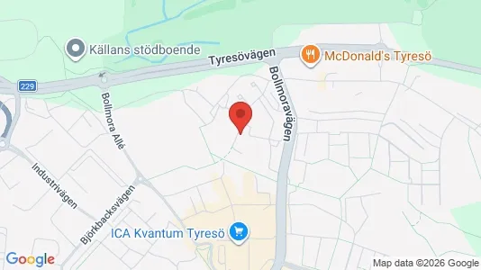 Apartments for rent i Tyresö - kort over placeringen