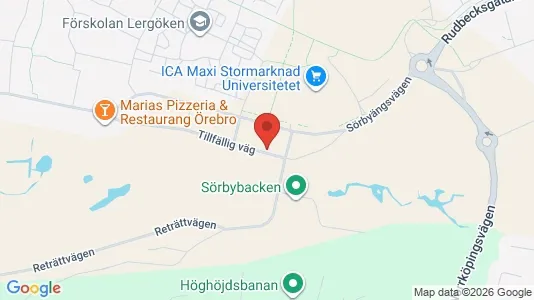 Apartments for rent i Örebro - kort over placeringen