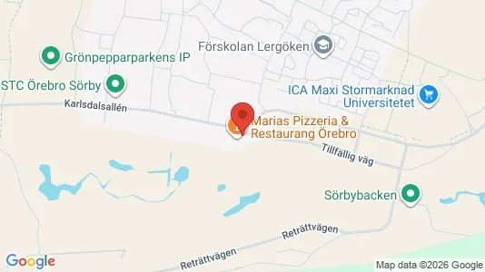 Apartments for rent i Örebro - kort over placeringen