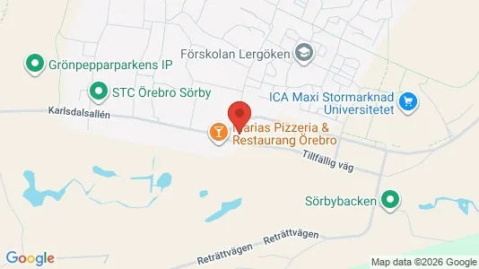 Apartments for rent i Örebro - kort over placeringen
