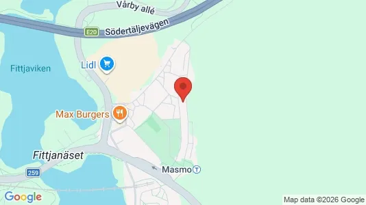 Apartments for rent i Huddinge - kort over placeringen