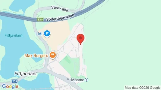 Apartments for rent i Huddinge - kort over placeringen