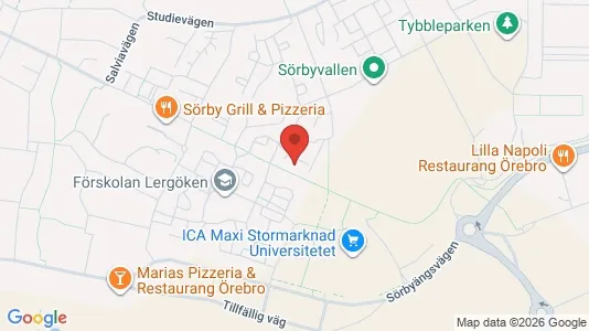 Apartments for rent i Örebro - kort over placeringen
