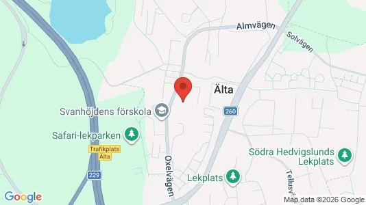 Apartments for rent i Nacka - kort over placeringen