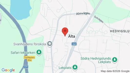 Apartments for rent i Nacka - kort over placeringen