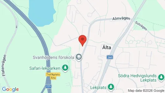 Apartments for rent i Nacka - kort over placeringen
