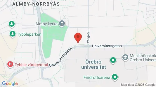 Rooms for rent i Örebro - kort over placeringen