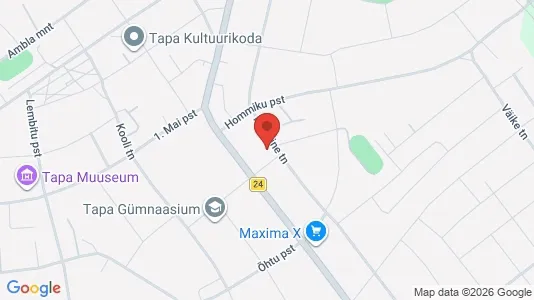 Apartments for rent i Tapa - kort over placeringen