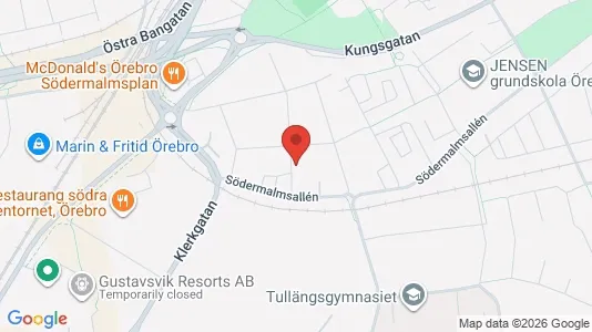 Apartments for rent i Örebro - kort over placeringen