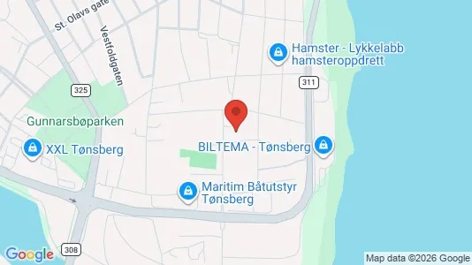 Apartments for rent i Tønsberg - kort over placeringen