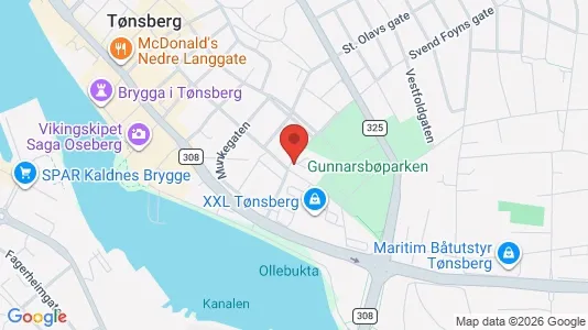Apartments for rent i Tønsberg - kort over placeringen