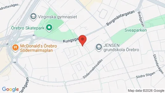 Apartments for rent i Örebro - kort over placeringen