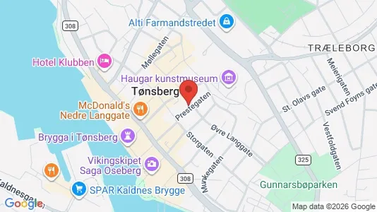 Apartments for rent i Tønsberg - kort over placeringen