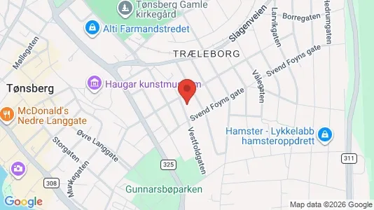 Apartments for rent i Tønsberg - kort over placeringen