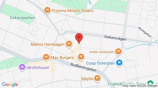 Apartments for rent i Örebro - kort over placeringen