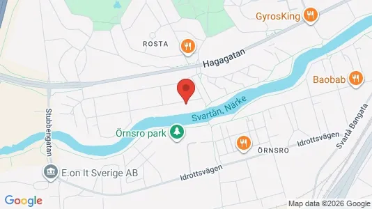 Apartments for rent i Örebro - kort over placeringen