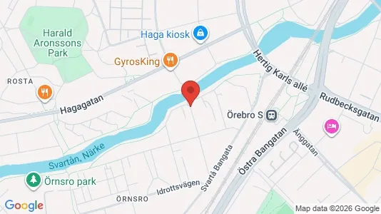 Apartments for rent i Örebro - kort over placeringen