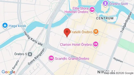 Apartments for rent i Örebro - kort over placeringen